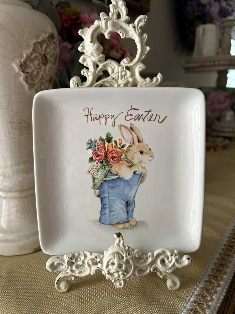 Shabby Chic White 11" Table Top Easel