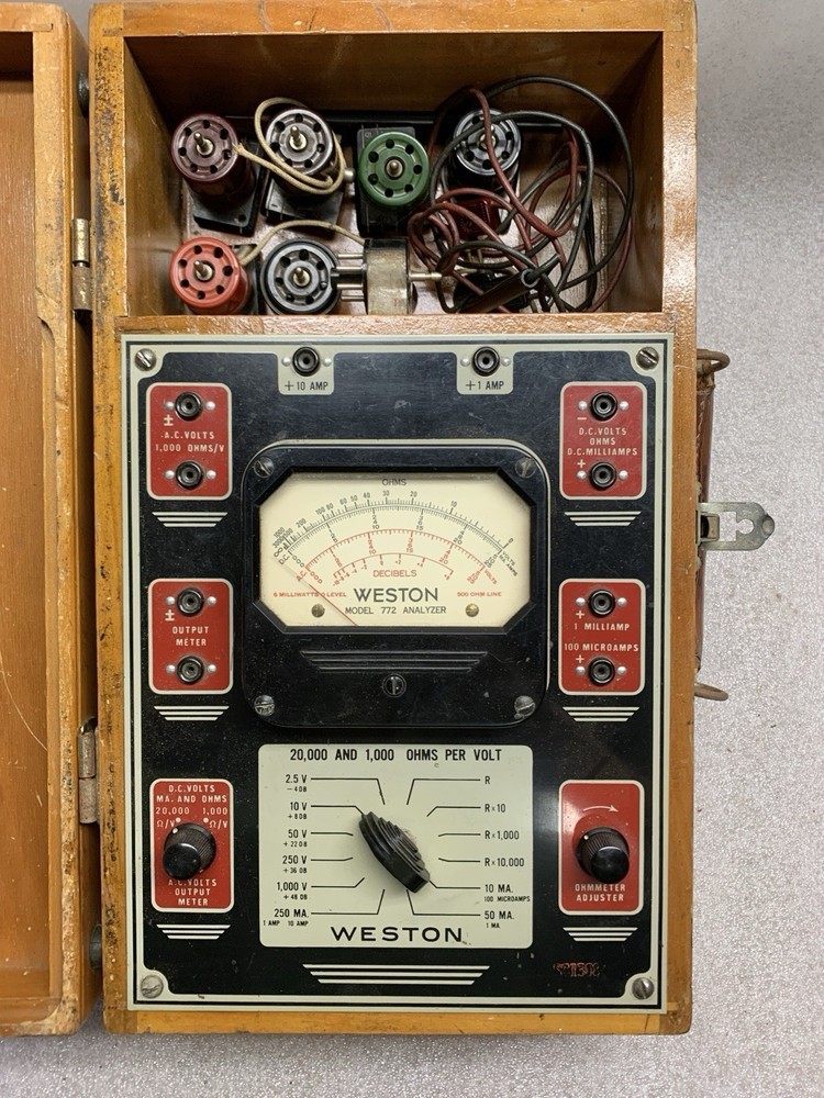 1946 Weston Model 772 TYPE 6 Analyzer Multimeter - Very Rare