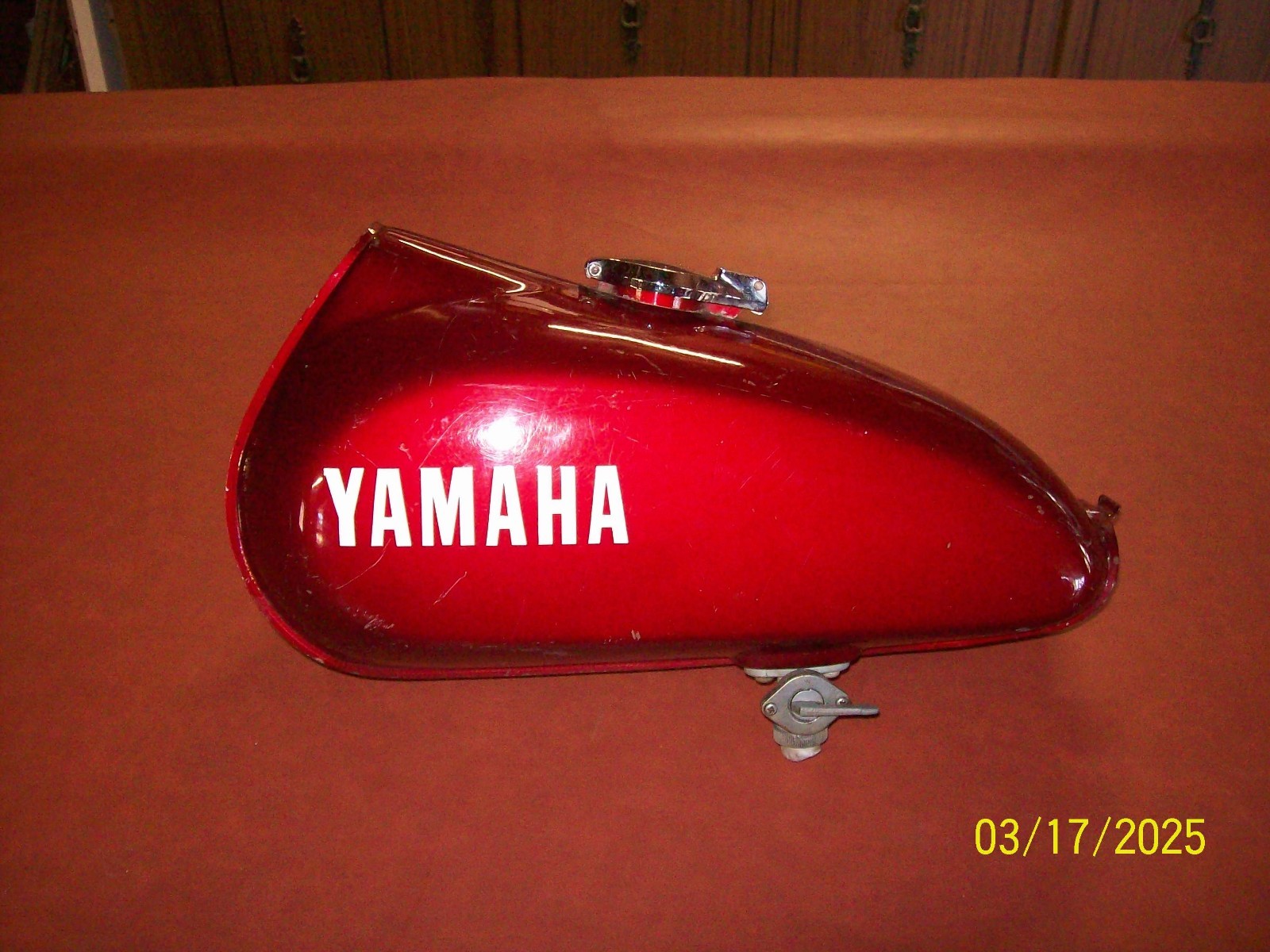 Yamaha DT125 Fuel Tank No Dents #2 Burgundy AT CT 70’S +Global Shipp
