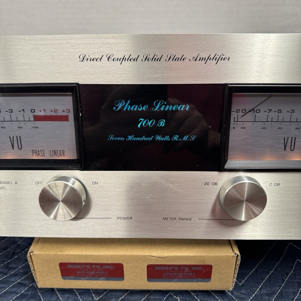PHASE LINEAR 700B 2-CHANNEL STEREO POWER AMPLIFIER - SERVICED - CLEANED - TESTED