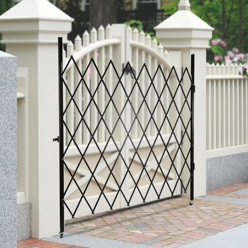 360° Rolling Barricade Gate Expanding Folding Security Gate Security Door 2.2*2m