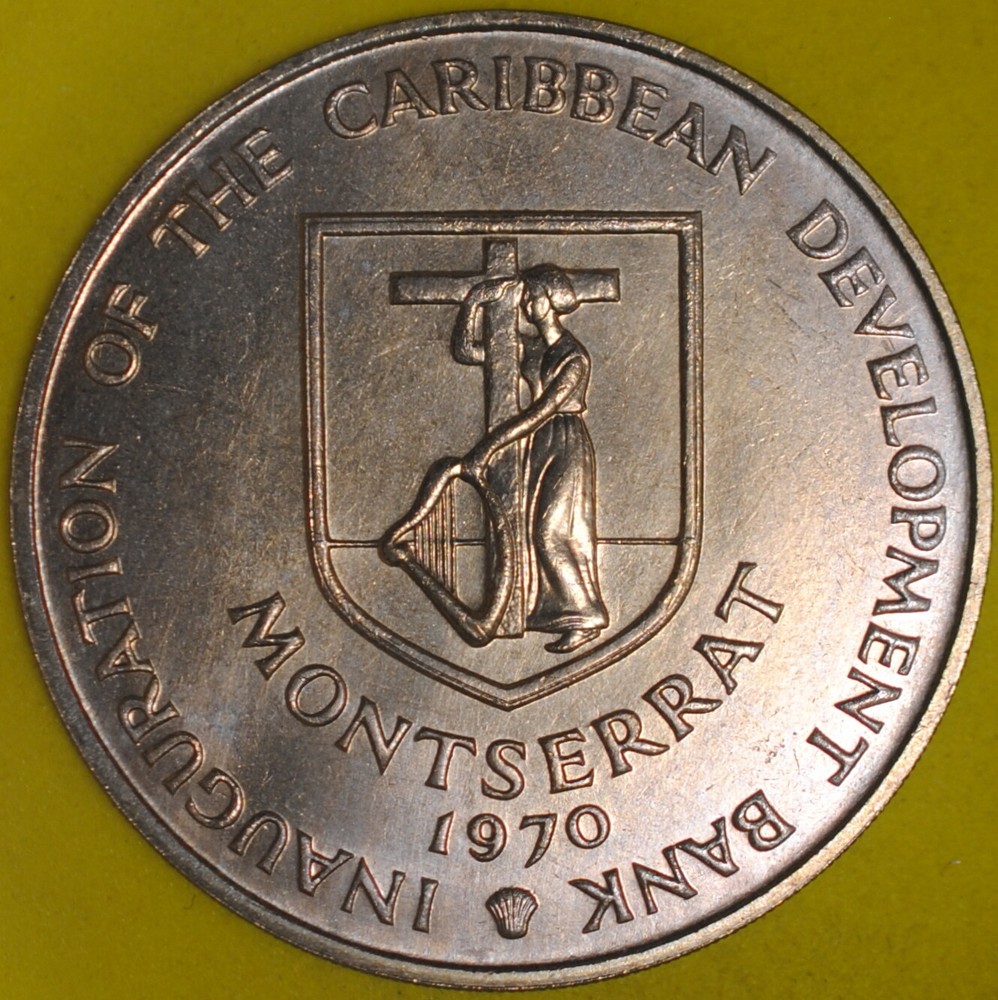 1970 Montserrat 4 Dollars UNC