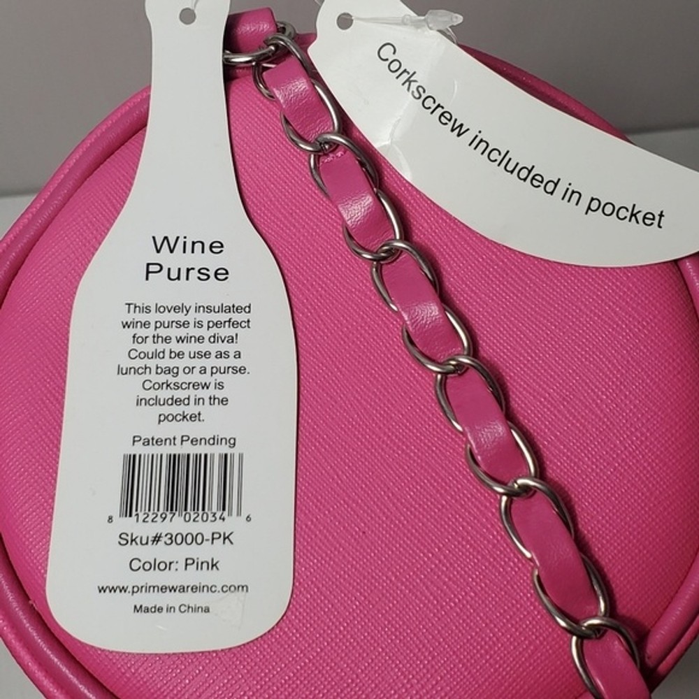 Primeware Wine Clutch Purse Pink Lunch Box Multi-Functional