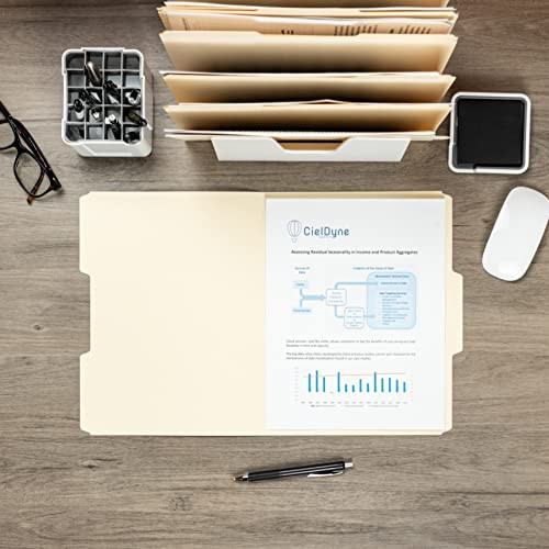 Manila File Folder, 1/3-Cut Tab, Letter Size, Manila, 200 per Box