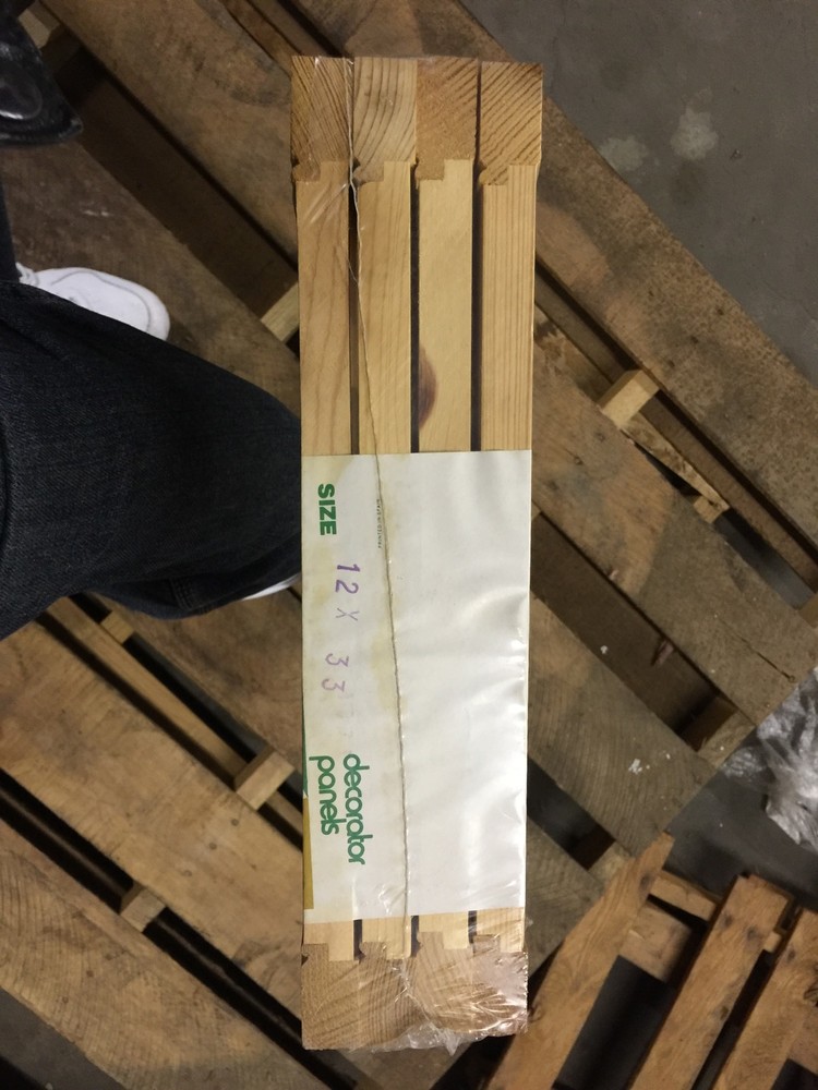 Wood Open Frame Panelettes, Decorator Panels 8"x 21" (4 Per Pkg).