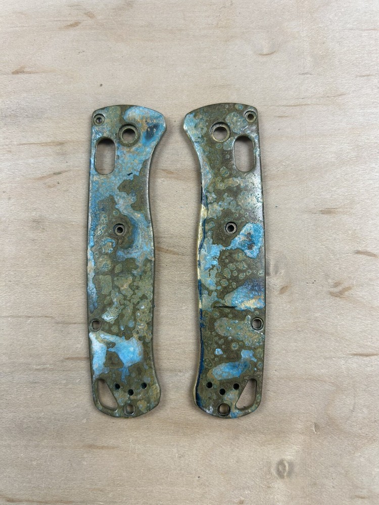 Custom “Adrift” Shipwreck Brass Benchmade Bugout Scales