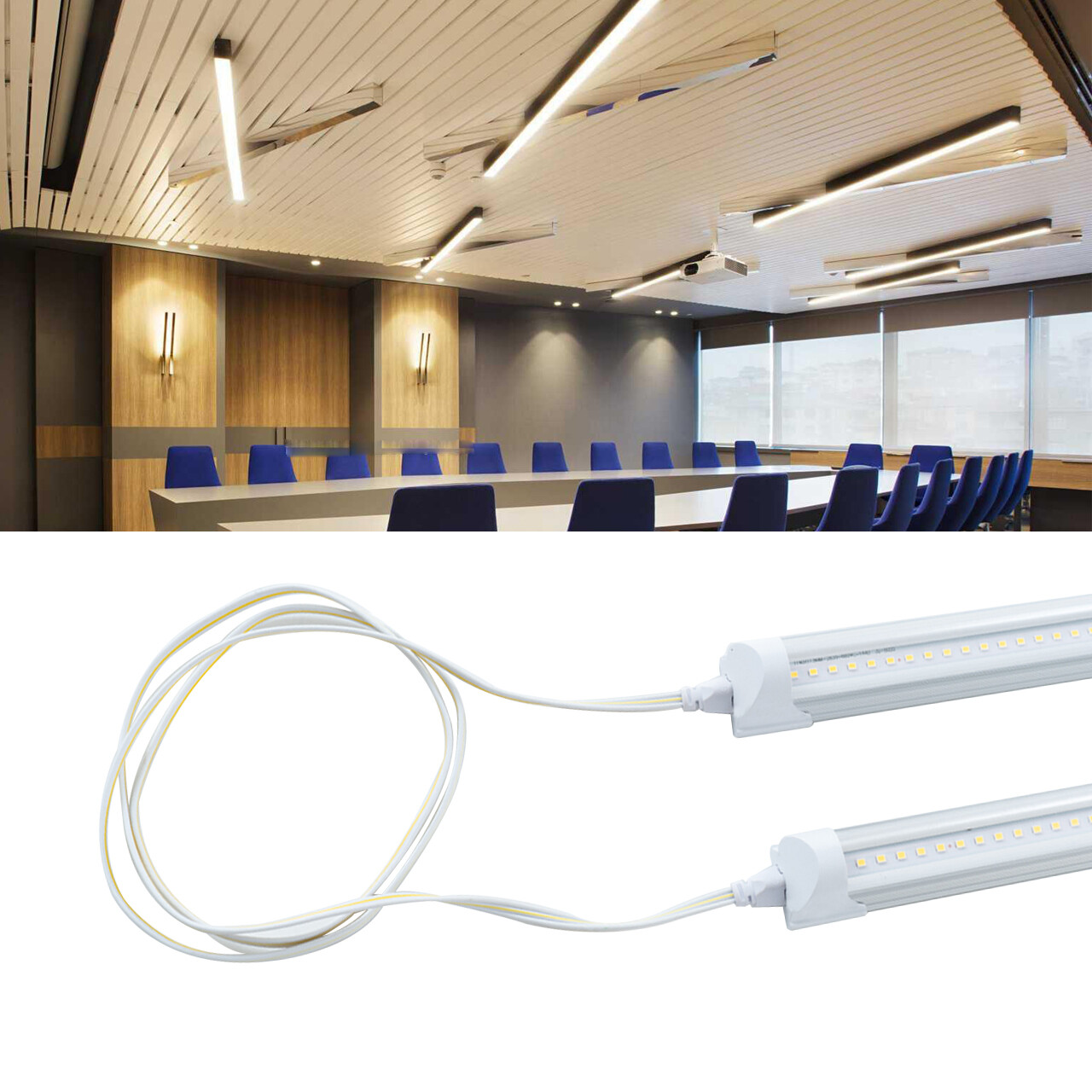 T5 T8 LED Lamp Connecting Wire LED Integrated Tube Cable Linkable Cords
