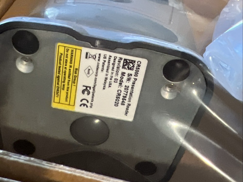 ABC Code CR5020 CR5000 QR-Code Barcode Reader NEW