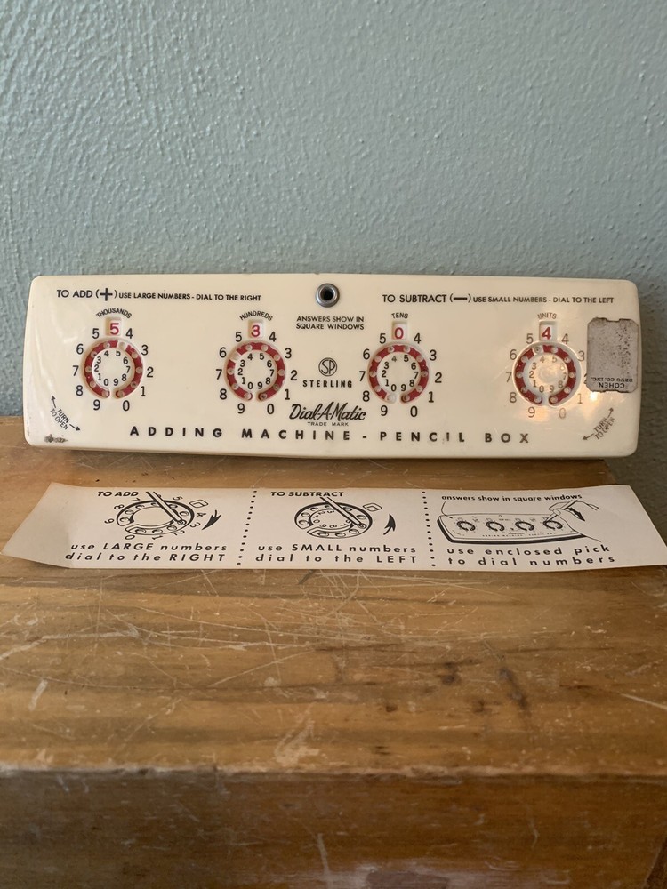 VTG Sterling Dial-A-Matic Automatic Mechanical Adding Machine #566