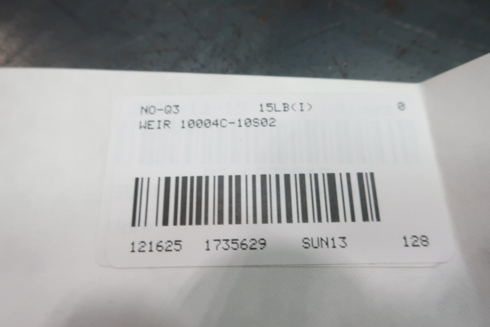 Weir 10004C-10S02 Cone Liner