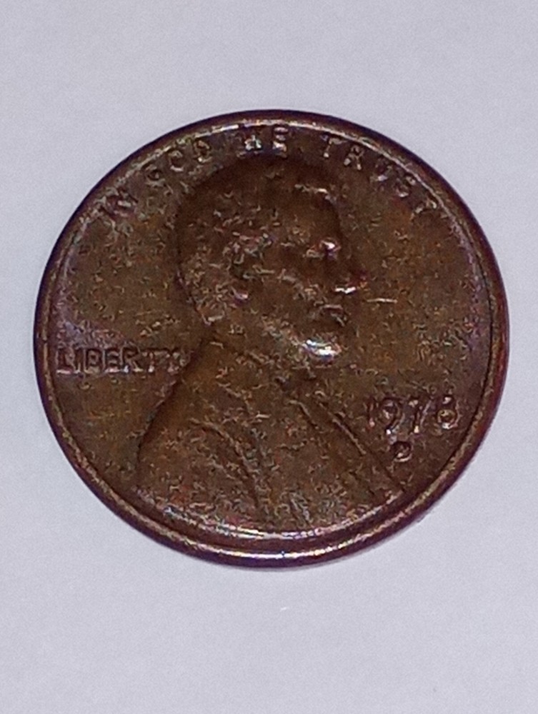 1978 PENNY - Denver -Filled Mint Mark Error