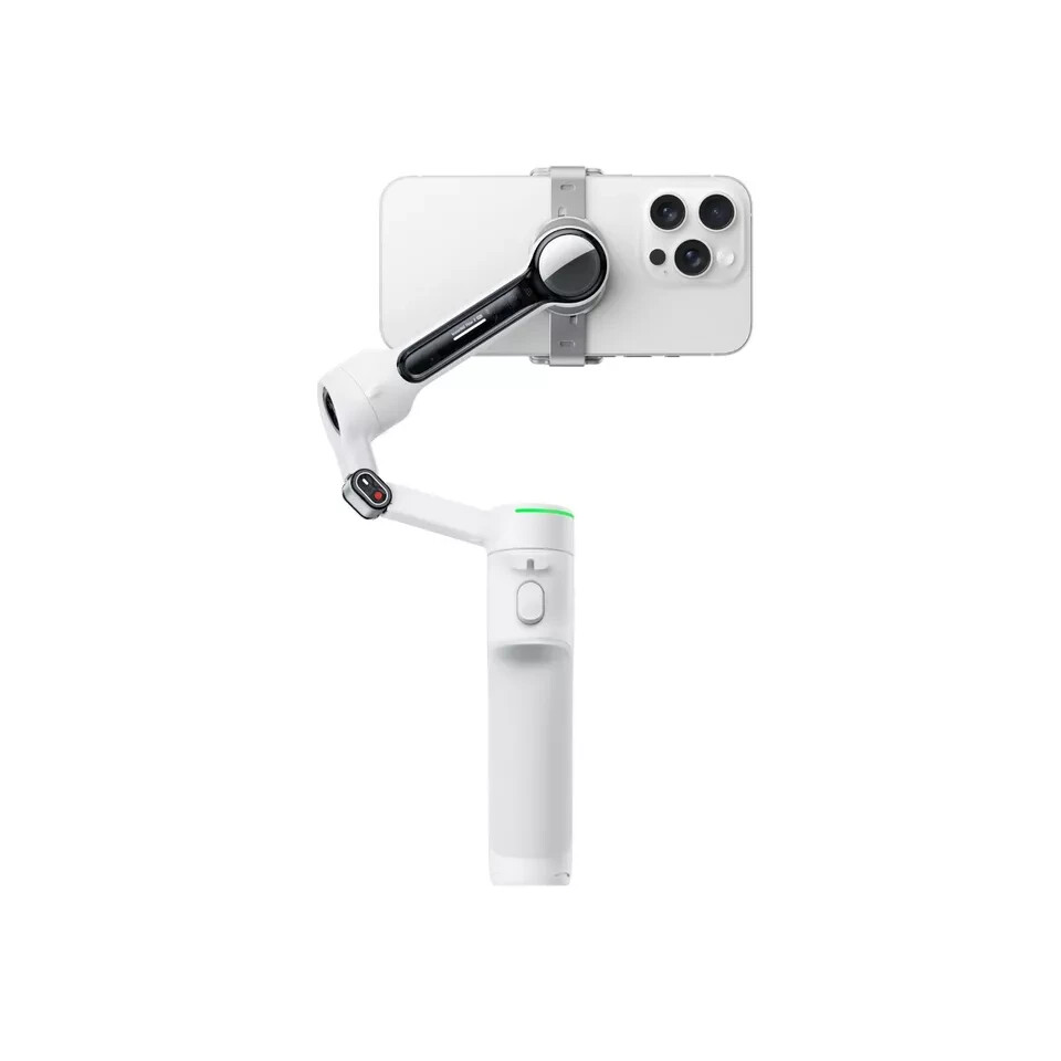 Insta360 Flow 2 Pro White AI Smartphone Selfie Stick Tripod Stabilizer Tracking
