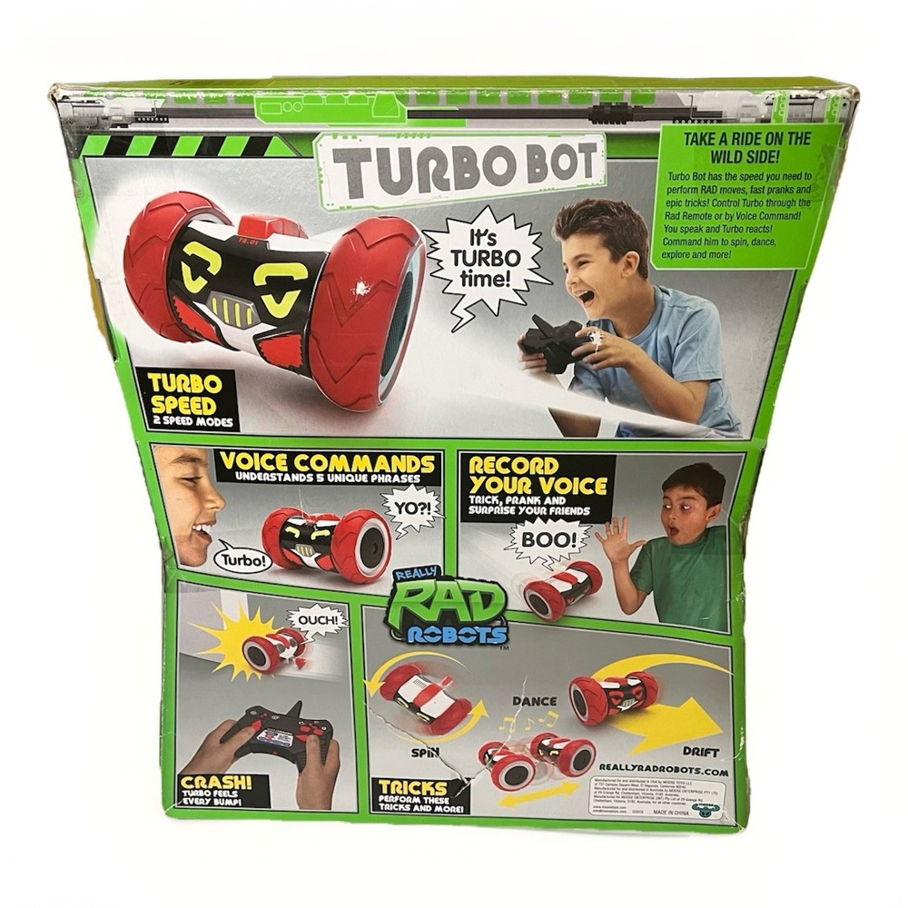 Really RAD Robots - Remote Control & Voice Command Rare TURBO BOT