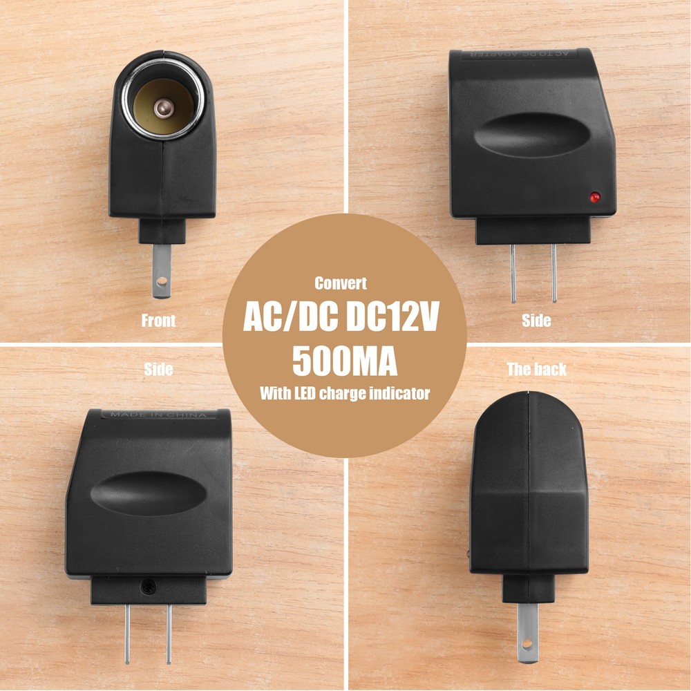 Conversion Adapter Car Supplies from AC-DC Output AC 15372
