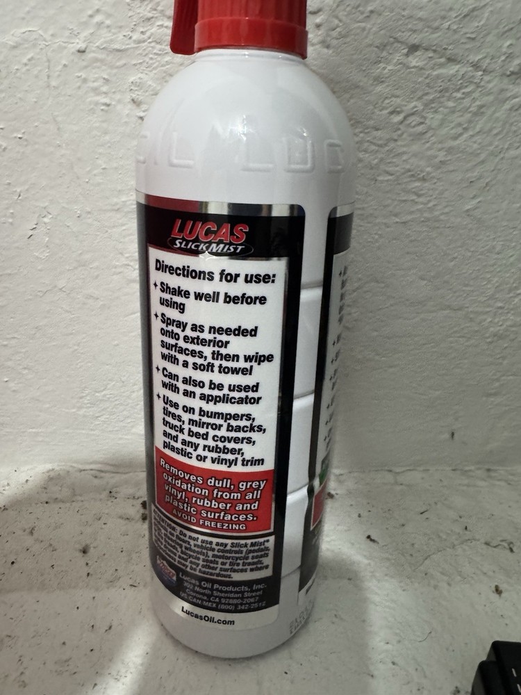 Lucas Slick Mist Tire Trim Shine 24 oz
