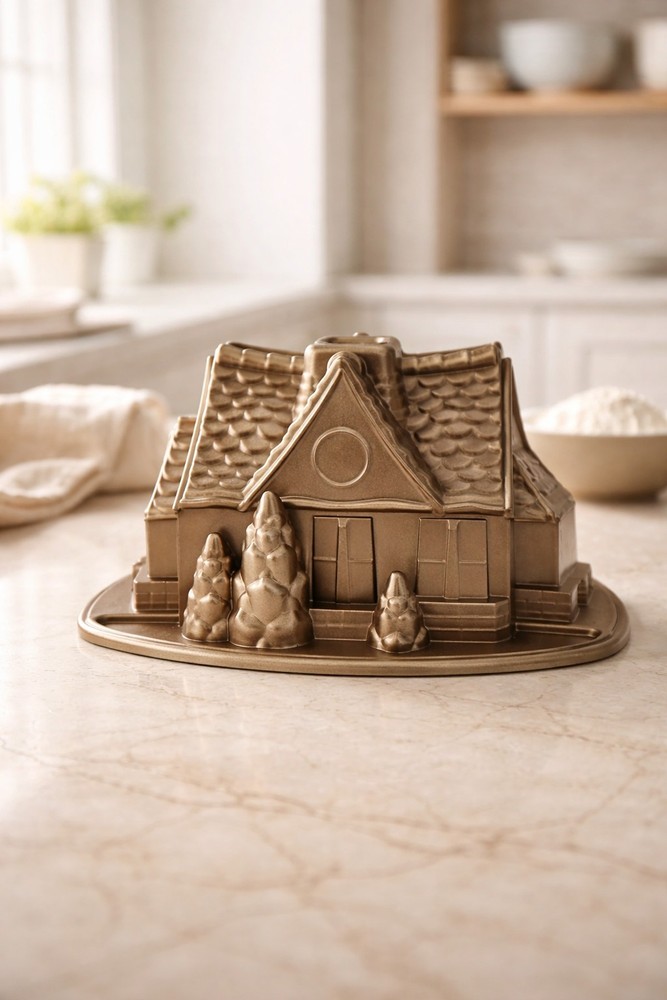 Nordic Ware Gingerbread House Bundt Pan (9 Cups)