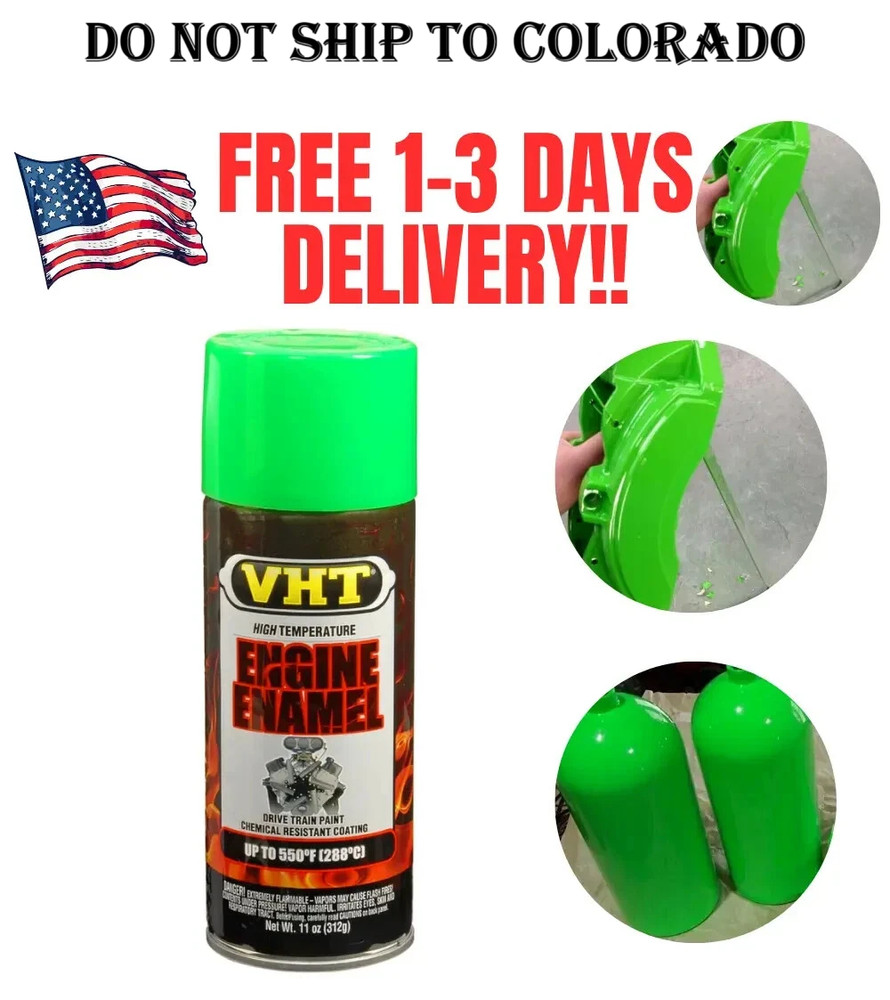 Lime Green Coating Spray Can Brake Caliper Engine Custom Ceramic Paint High Temp