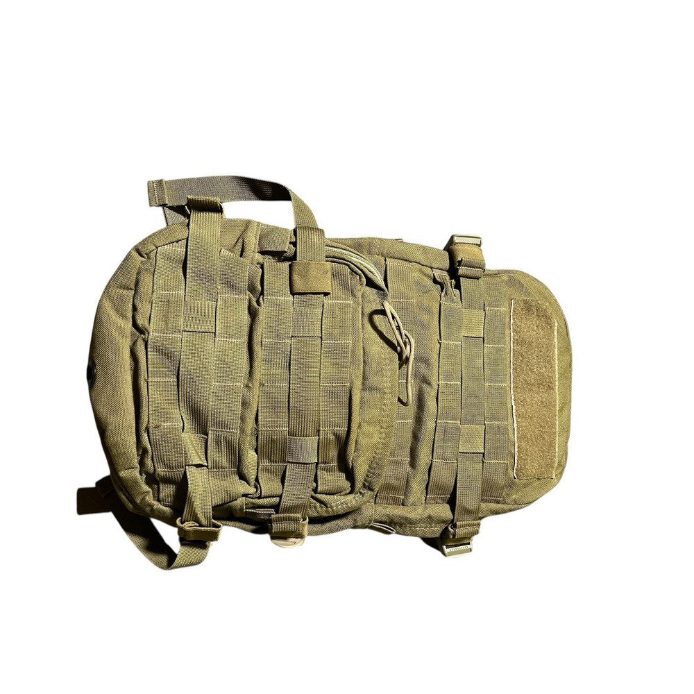 BACKPACK TREKKING COYOTE BROWN NYLON Canvas Hydration Holder