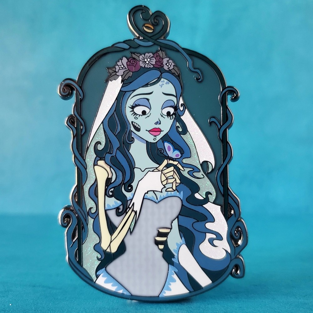 TIM BURTON CORPSE BRIDE Emily 3.25" enamel pin