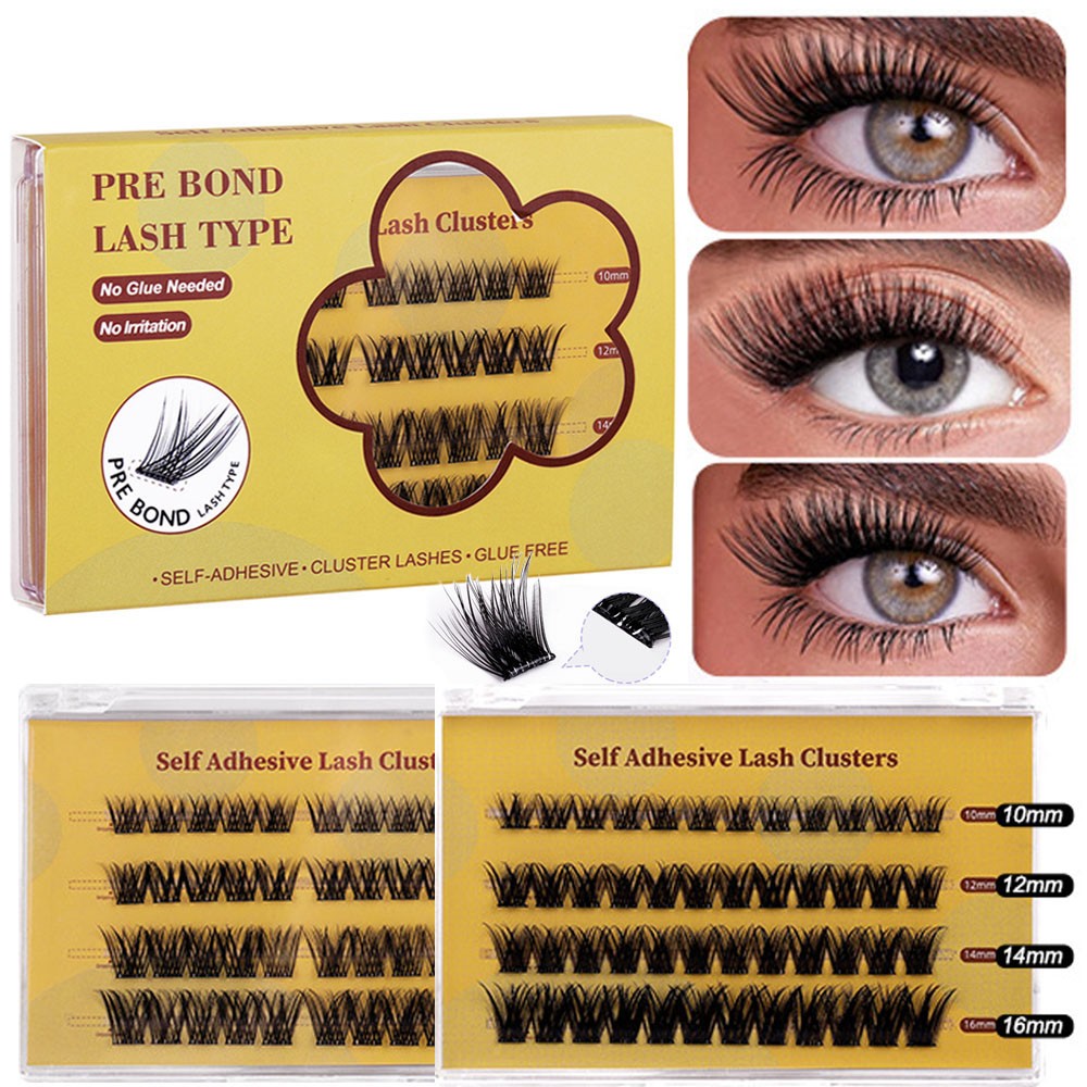 Individual Lashes Segmented Lash Extension Self-adhesive Eyelash Grafting ☋
