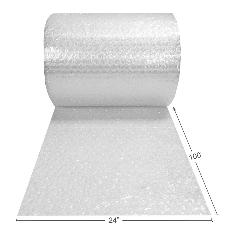 Amazon Basics Perforated Bubble Cushioning Wrap - 5/16", 24" x 100ft Roll
