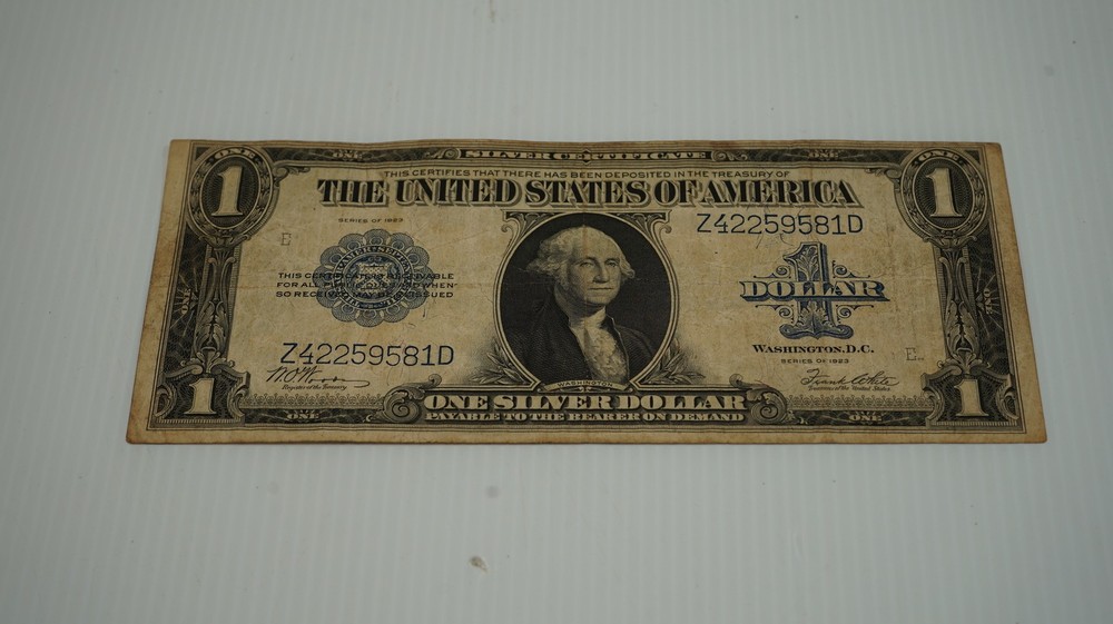 Series 1923 $1 US Silver Certificate Large Size Note Woods/White
