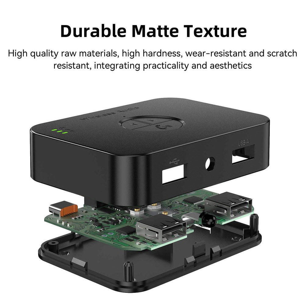 Dual USB Interface Bluetooth 5.4 Receiver Wireless Audio Adapter For home stereo