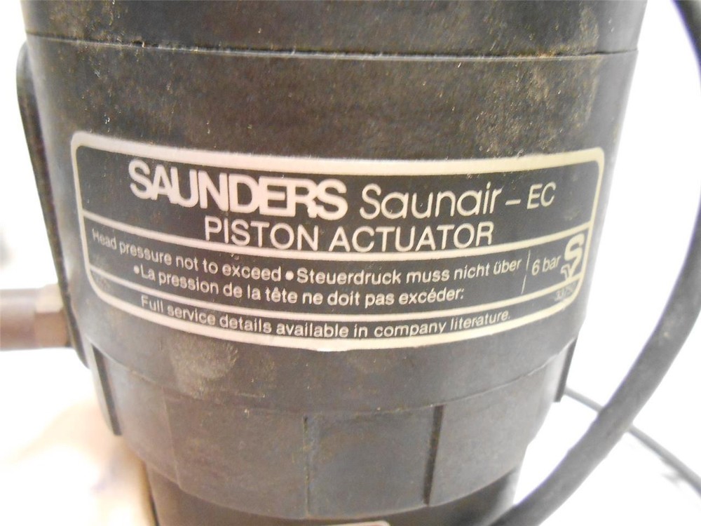 SAUNDERS SAUNAIR-EC PISTON ACTUATOR 6 BAR 33750 WITH V3 MICROSWITCH UNIT