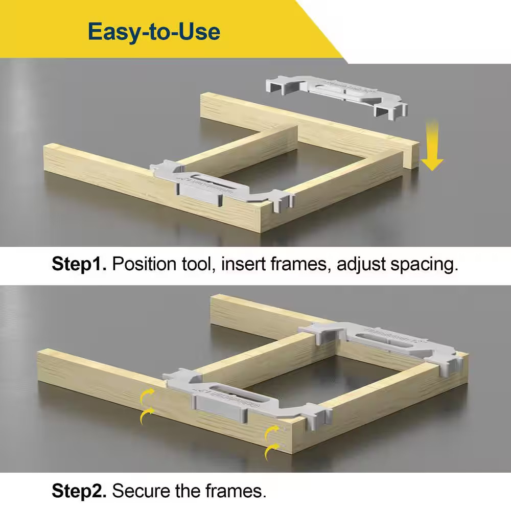 24 In. Solid Cast Aluminum Framing Jig with Precision Layout Tool for 24 In. On-