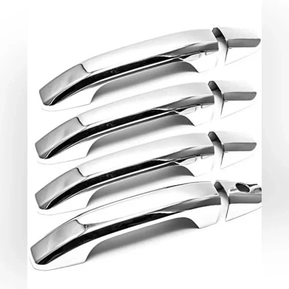For 2014-2018 Chevy Silverado Crew Cab Chrome Handle Mirror Window Sills Molding