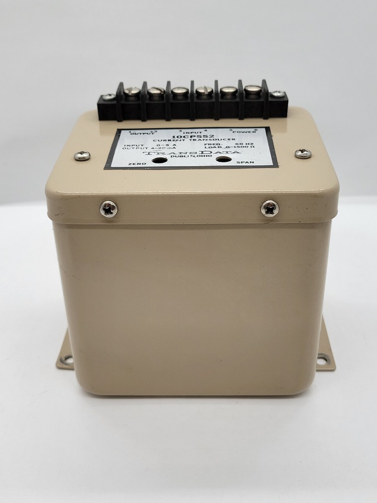 Trans Data 10CP552 Current Transducer 0/5A Input 4/20mA Output 1PH 6Screw