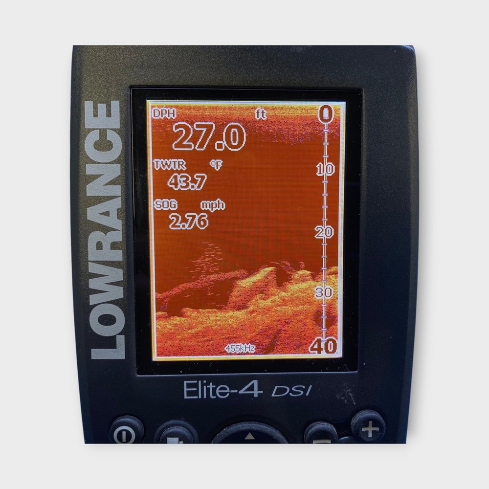 Lowrance Elite-4 DSI Fishfinder & GPS Chartplotter - HEAD UNIT ONLY Tested Good