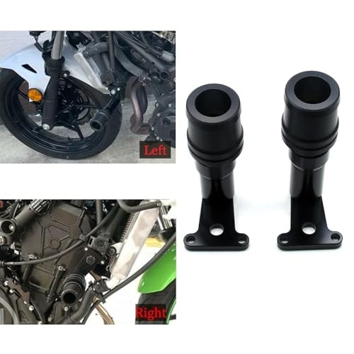 Motorcycle Frame Sliders Falling Crash Protector Guards No Cut Kits Black