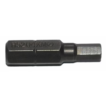 Zephyr H5204xm-5Pk Insert Bit, Hex Shank, Single End, Pk5