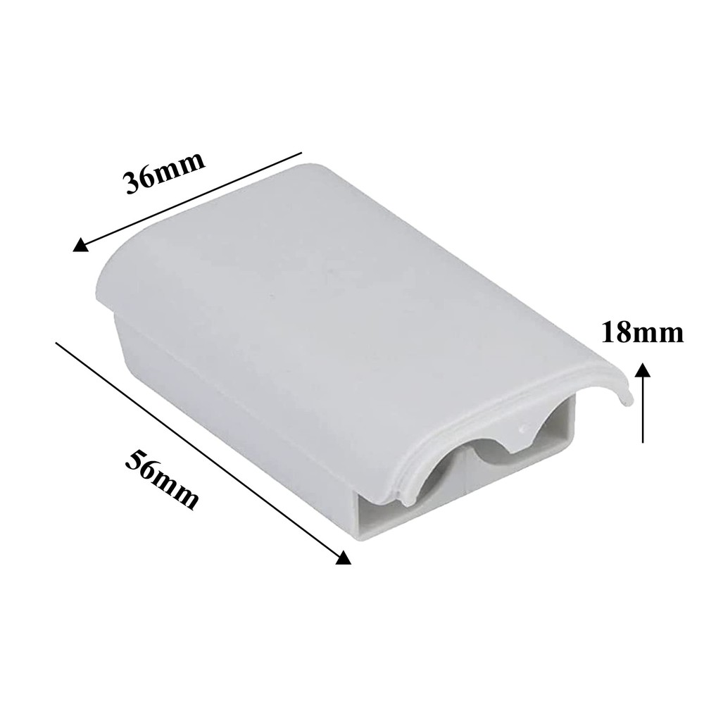2 Pcs Battery Pack Cover for Xbox360 Wireless Controller, Black&White