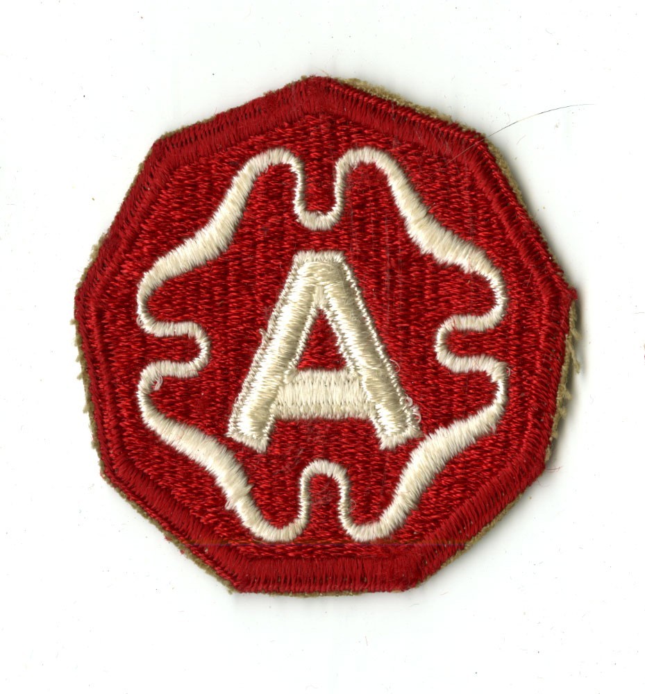 Ninth Army White Back Patch Europe Bulge Germany