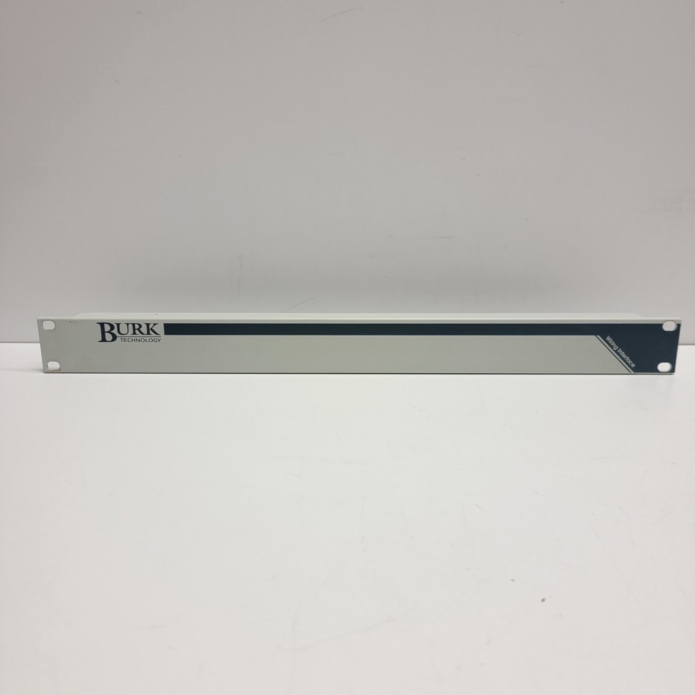 Burk Technology Wiring Interface Site Controller I/O Rack Mount Connection Panel