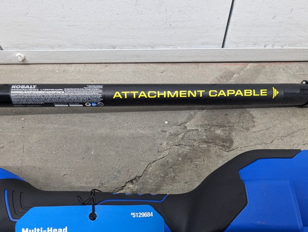 NEW KOBALT 24V Brushless String Trimmer Attachment Capable -Tool Only