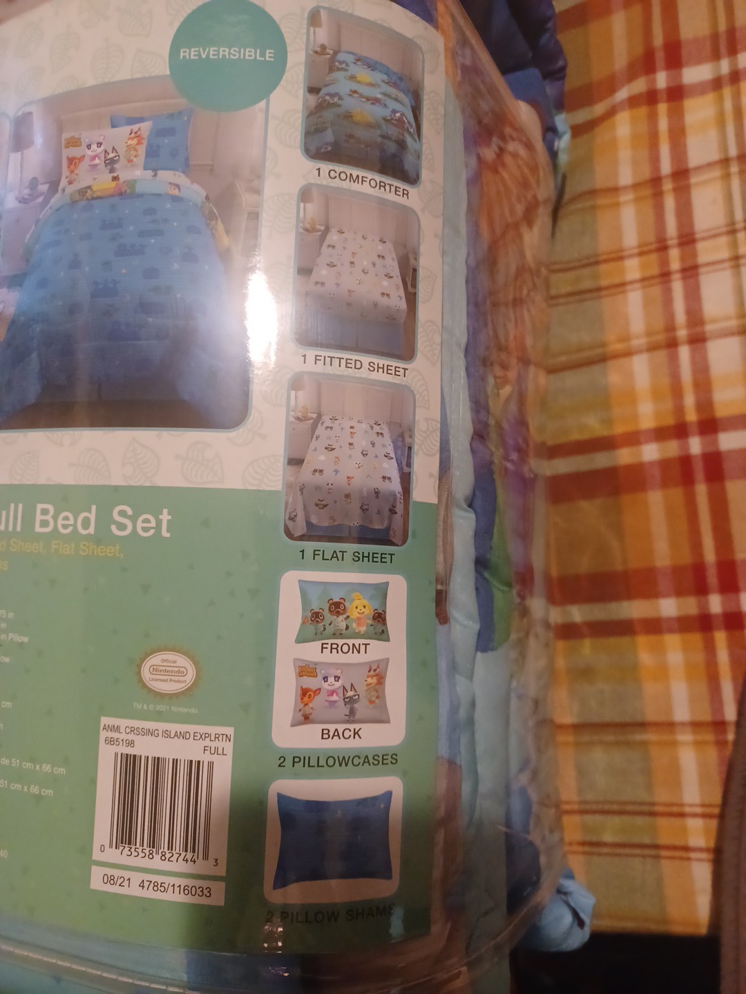 7 Pc Full Bed Set New Horizons Animal Crossing