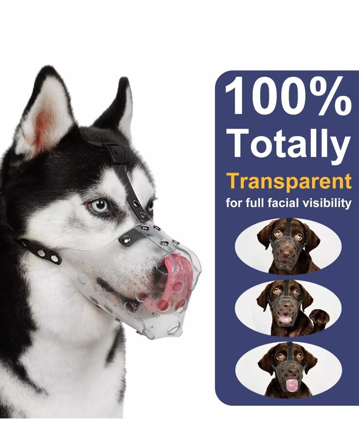 Mayerzon Dog Muzzle, Basket Muzzle for Small Medium Large Sized Dogs, Muzzle ...