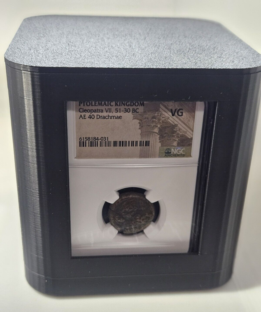 Coin slab stackable display storage for NGC PCGS ANACS CAC 3D printed WITH lid