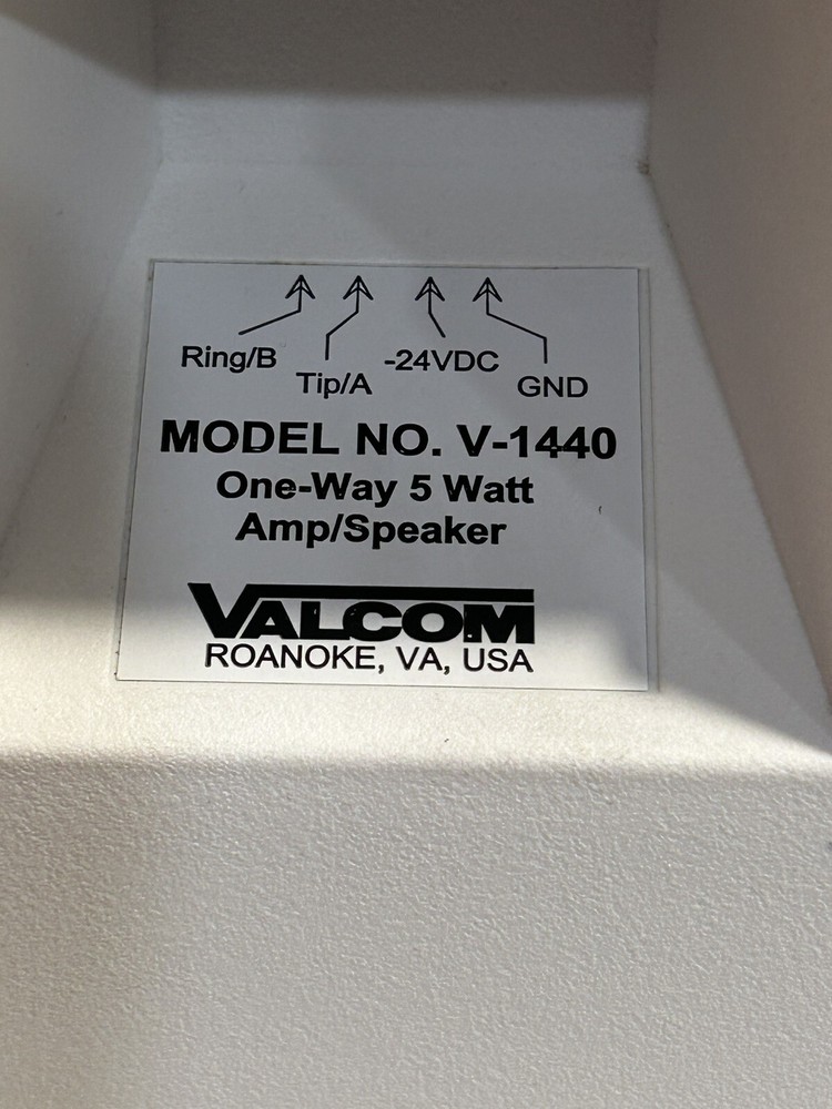 Valcom V-1440 Monitor Speaker