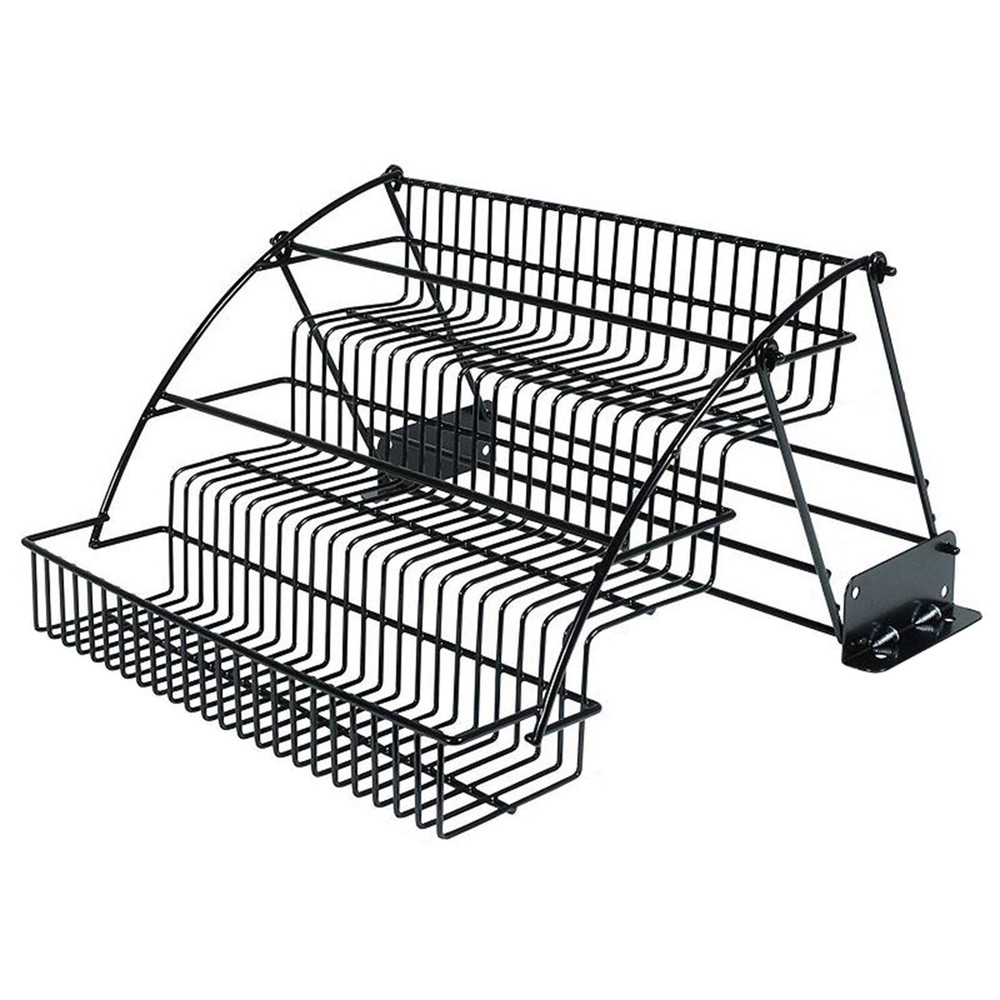 3 Layers Pull Down Spice Rack Pull Out Metal Cabinet Organizer Kitchen Stand