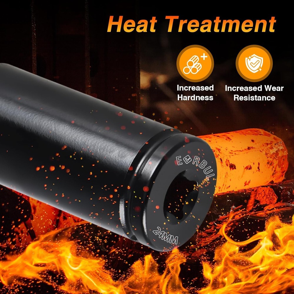 24mm Harmonic Balancer Socket 1/2" Drive Metric 6 Point Impact Socket...