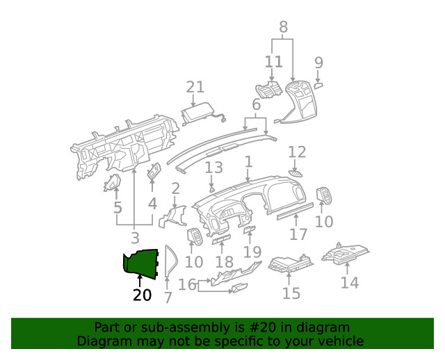 Genuine GM Lower Panel 22731679