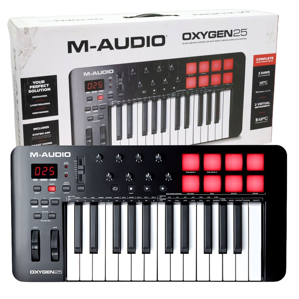 M-Audio Oxygen 25 MKV MIDI Keyboard Controller 25-Key USB DAW Beat Maker