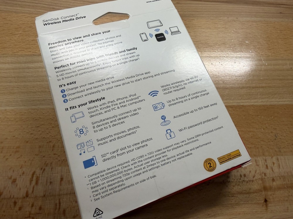 SanDisk Connect Wireless Media Drive - 32GB