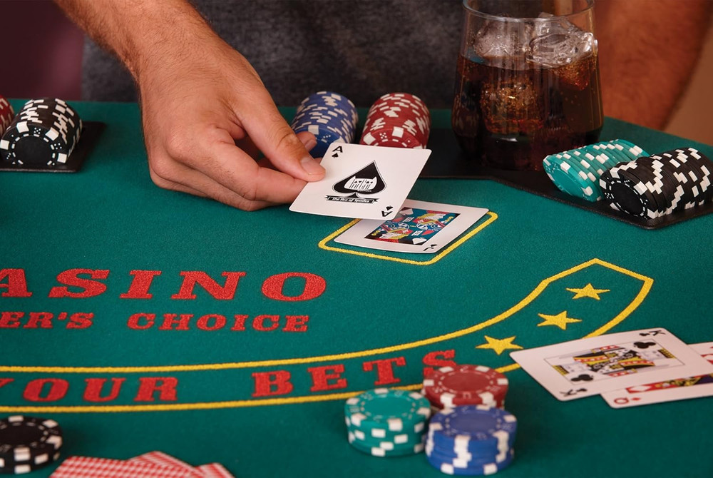 Folding Blackjack/Poker Game Table Top: Octagon Layout, 8 Player