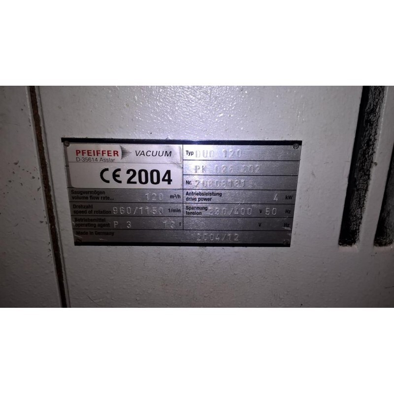 Pumping system Pfeiffer DUO 120 / WKP1000