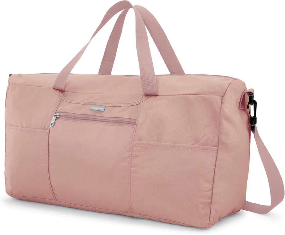 Foldaway Duffle Bag, Dusty Rose